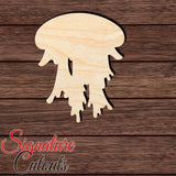 Jellyfish 009 Shape Cutout in Wood, Acrylic or Acrylic Mirror - Signature Cutouts