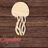 Jellyfish 010 Shape Cutout in Wood, Acrylic or Acrylic Mirror - Signature Cutouts