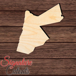 Jordan Shape Cutout in Wood, Acrylic or Acrylic Mirror - Signature Cutouts