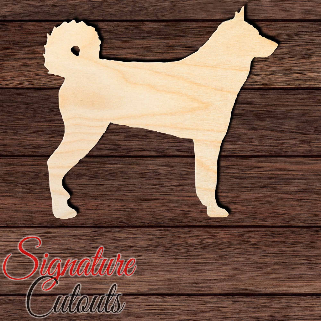 Karrelian Bear Dog Shape Cutout in Wood, Acrylic or Acrylic Mirror - Signature Cutouts