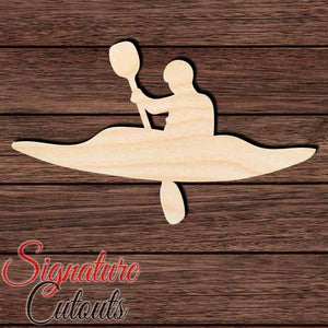 Kayak 006 Shape Cutout in Wood, Acrylic or Acrylic Mirror - Signature Cutouts