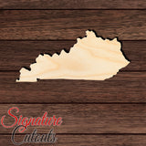 Kentucky State Shape Cutout in Wood, Acrylic or Acrylic Mirror - Signature Cutouts
