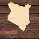 Kenya Shape Cutout in Wood