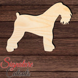 Kerry Blue Terrier Shape Cutout in Wood, Acrylic or Acrylic Mirror - Signature Cutouts