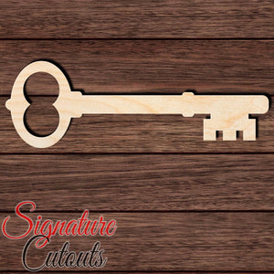 Key 001 Shape Cutout in Wood, Acrylic or Acrylic Mirror - Signature Cutouts