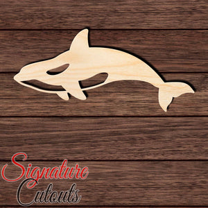 Killer Whale 001 Shape Cutout in Wood, Acrylic or Acrylic Mirror - Signature Cutouts