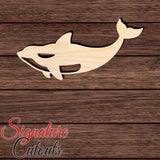 Killer Whale 002 Shape Cutout in Wood, Acrylic or Acrylic Mirror - Signature Cutouts