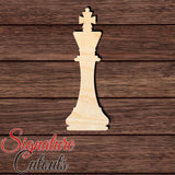 King Chess 001 Shape Cutout in Wood