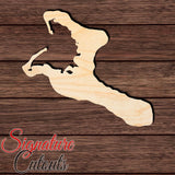 Kiribati Shape Cutout in Wood