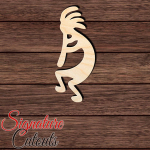 Kokopelli 001 Shape Cutout in Wood, Acrylic or Acrylic Mirror - Signature Cutouts