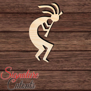 Kokopelli 002 Shape Cutout in Wood, Acrylic or Acrylic Mirror - Signature Cutouts