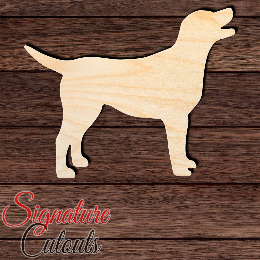 Labrador Retriever Shape Cutout in Wood, Acrylic or Acrylic Mirror - Signature Cutouts