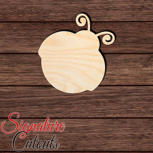 Ladybug 002 Shape Cutout in Wood, Acrylic or Acrylic Mirror - Signature Cutouts