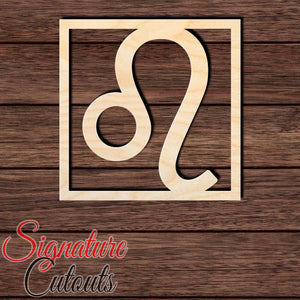 Leo 002 Shape Cutout in Wood, Acrylic or Acrylic Mirror - Signature Cutouts