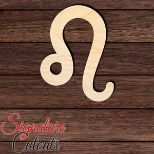 Leo Sign 001 Shape Cutout in Wood, Acrylic or Acrylic Mirror - Signature Cutouts