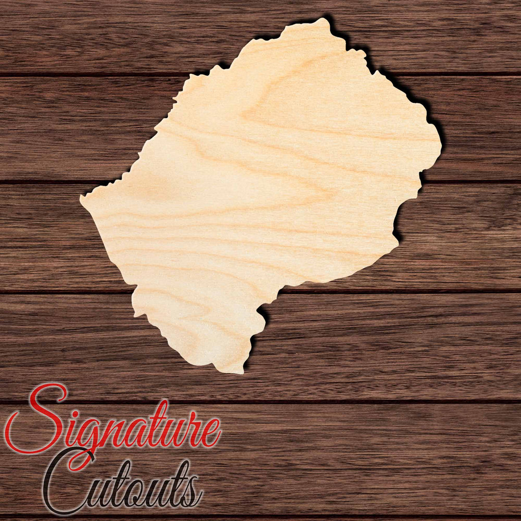 Lesotho Shape Cutout in Wood, Acrylic or Acrylic Mirror - Signature Cutouts