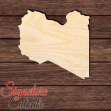 Libya Shape Cutout in Wood, Acrylic or Acrylic Mirror - Signature Cutouts