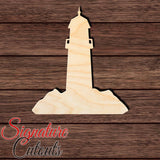 Lighthouse 004 Shape Cutout in Wood, Acrylic or Acrylic Mirror Craft Shapes & Bases Signature Cutouts 