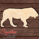 Lion 002 Shape Cutout in Wood, Acrylic or Acrylic Mirror - Signature Cutouts