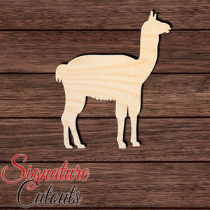 Llama 001 Shape Cutout in Wood, Acrylic or Acrylic Mirror - Signature Cutouts