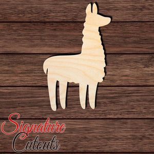 Llama 003 Shape Cutout in Wood, Acrylic or Acrylic Mirror - Signature Cutouts