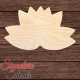 Lotus Flower 001 Shape Cutout in Wood
