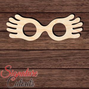 Luna Lovegood Glasses 001 - Shape Cutout in Wood, Acrylic or Acrylic Mirror - Signature Cutouts