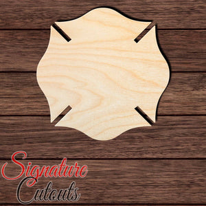 Maltese Cross 004 Shape Cutout in Wood, Acrylic or Acrylic Mirror - Signature Cutouts