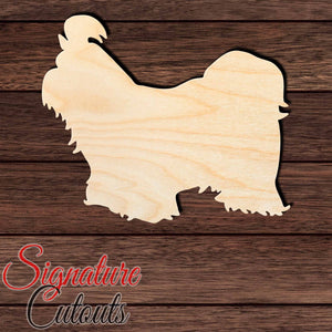 Maltese Shihtzu Shape Cutout in Wood, Acrylic or Acrylic Mirror - Signature Cutouts