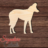 Maned Wolf 001 Shape Cutout in Wood