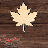 Maple Leaf 001 Shape Cutout in Wood, Acrylic or Acrylic Mirror - Signature Cutouts