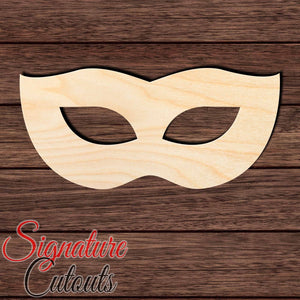 Mardi Gras Mask 001 Shape Cutout in Wood, Acrylic or Acrylic Mirror - Signature Cutouts