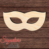 Mardi Gras Mask 001 Shape Cutout in Wood