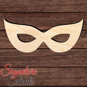 Mardi Gras Mask 003 Shape Cutout in Wood, Acrylic or Acrylic Mirror - Signature Cutouts