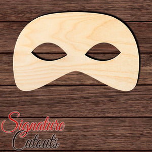 Mardi Gras Mask 004 Shape Cutout in Wood, Acrylic or Acrylic Mirror - Signature Cutouts
