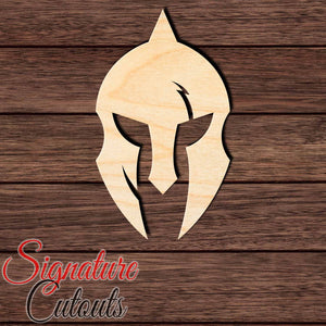 Medieval Helmet 001 Shape Cutout in Wood, Acrylic or Acrylic Mirror - Signature Cutouts