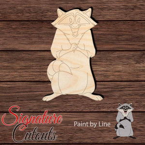 Meeko 001 Shape Cutout - Paint by Line - Signature Cutouts