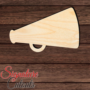 Megaphone 001 Shape Cutout in Wood, Acrylic or Acrylic Mirror - Signature Cutouts