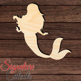 Mermaid 003 Shape Cutout in Wood