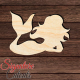 Mermaid 007 Shape Cutout in Wood, Acrylic or Acrylic Mirror - Signature Cutouts