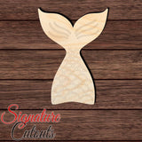 Mermaid Tail 001 - Paint By Line Shape Cutout in Wood