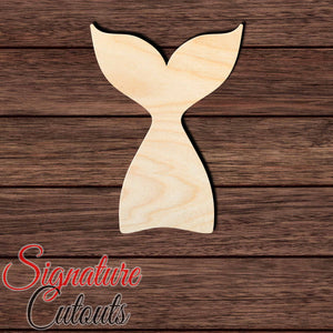 Mermaid Tail 001 Shape Cutout in Wood, Acrylic or Acrylic Mirror - Signature Cutouts