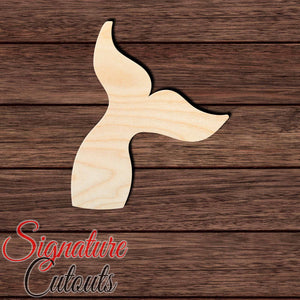 Mermaid Tail 002 Shape Cutout in Wood, Acrylic or Acrylic Mirror - Signature Cutouts
