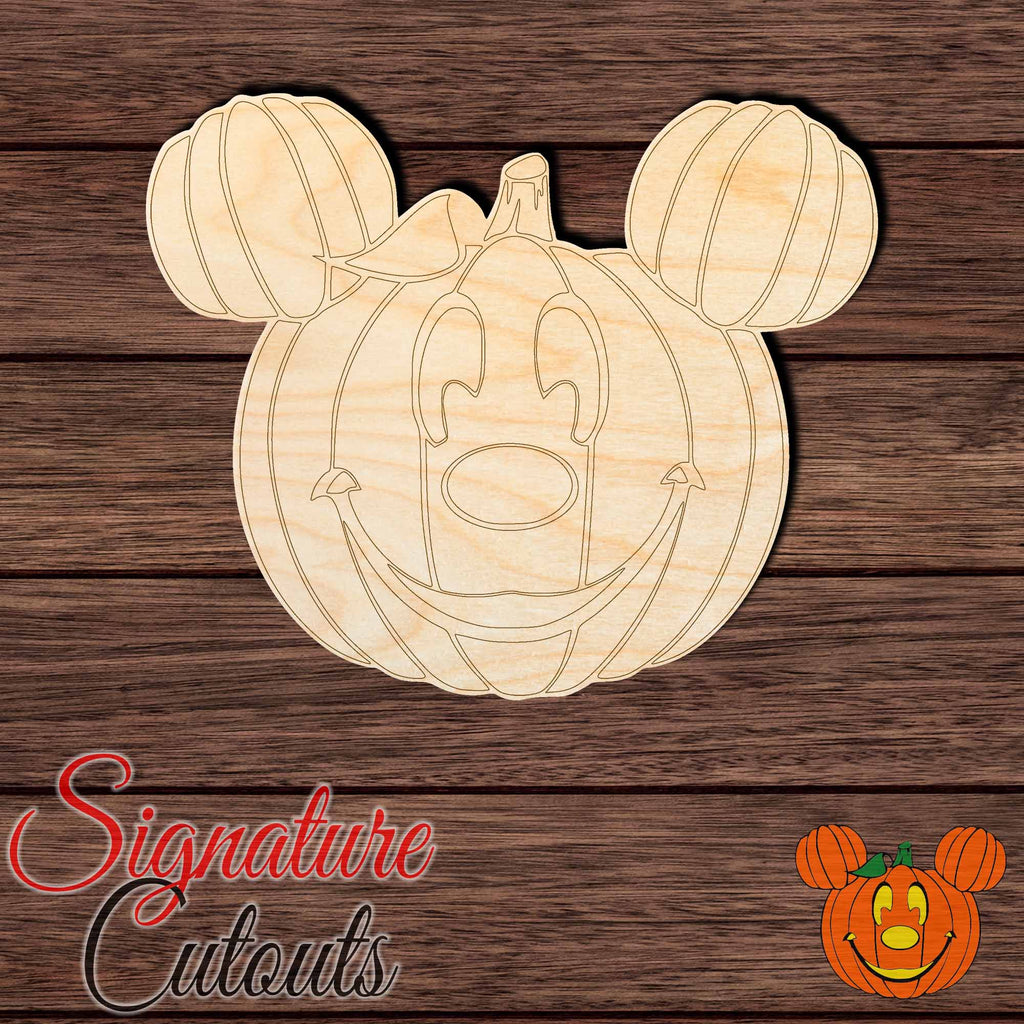Mickey Mouse Halloween Pumpkin Shape Cutout - Paint by Line - Signature Cutouts
