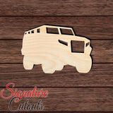 Military Armored Vehicle 001 Shape Cutout in Wood, Acrylic or Acrylic Mirror - Signature Cutouts