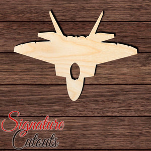 Military Jet 003 Shape Cutout in Wood, Acrylic or Acrylic Mirror - Signature Cutouts