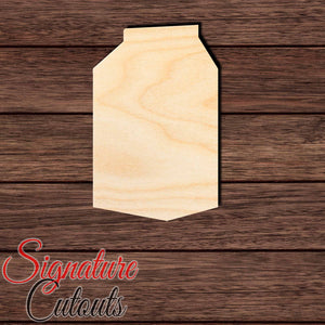 Milk Carton Shape Cutout in Wood, Acrylic or Acrylic Mirror - Signature Cutouts