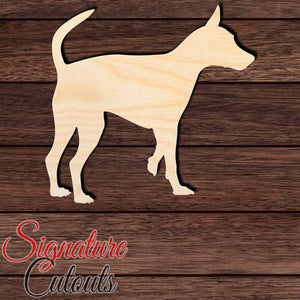 Miniature Pinscher Shape Cutout in Wood, Acrylic or Acrylic Mirror - Signature Cutouts