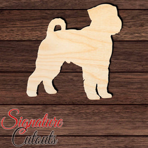 Miniature Schnauzer Shape Cutout in Wood, Acrylic or Acrylic Mirror - Signature Cutouts