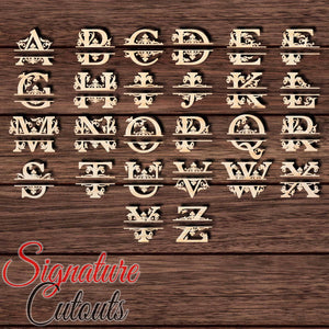 Monogram 001 Cutout with Custom Name Text - Measured by Height - Signature Cutouts